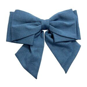 OLA. Noeud Court bow in Denim Blue
